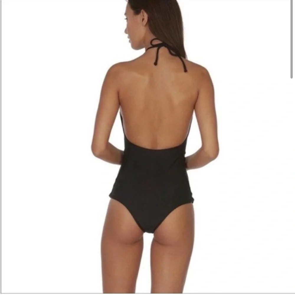 MIKOH Luana One Piece Swim Suit Black/White STRIPED XL 74 - Picture 8 of 16